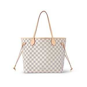 💕💯 Authentic Vintage Louis Vuitton Neverfull MM in Damier Azur Canvas💕